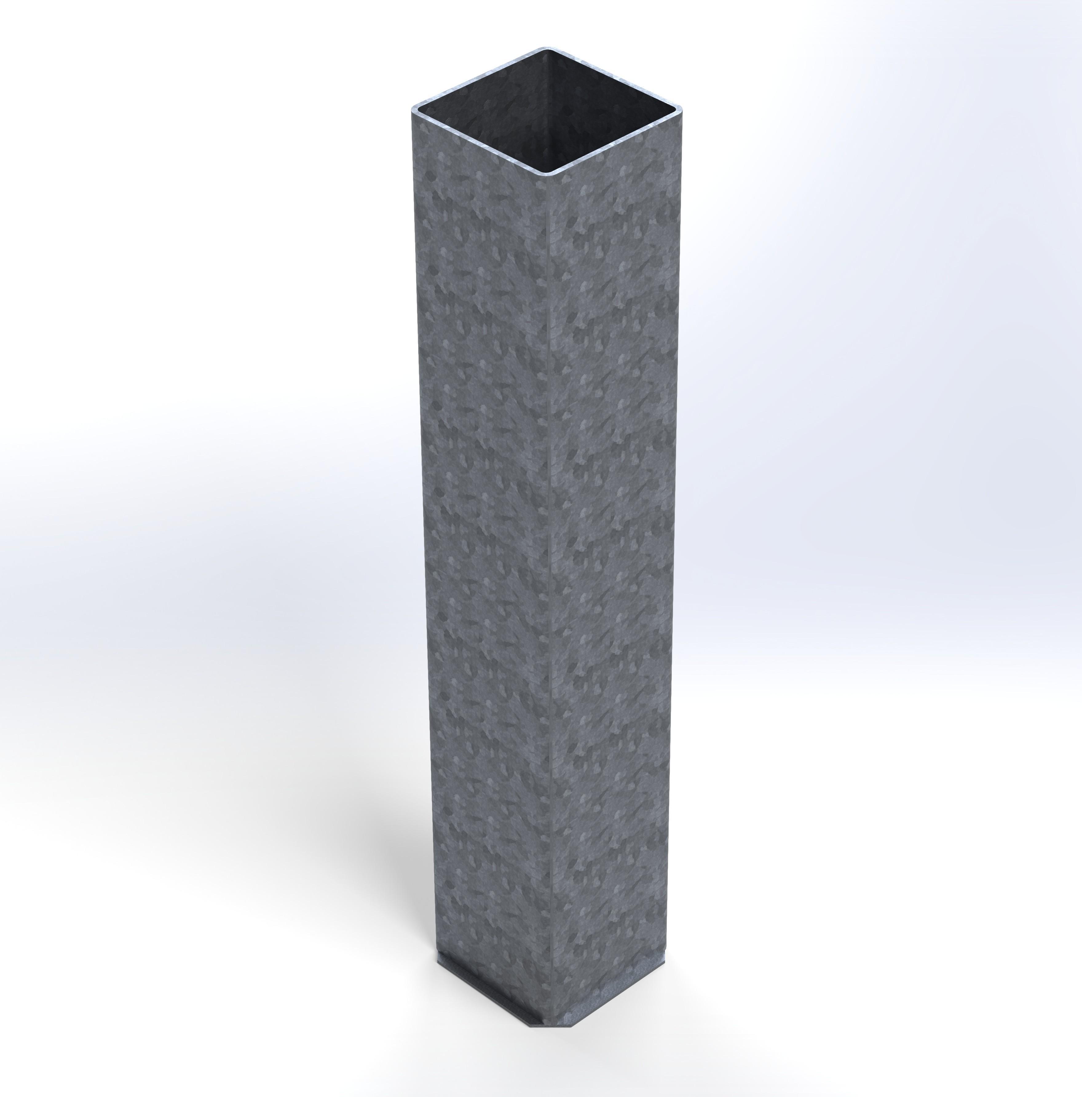 Teräshylsy 80×80 mm tolppaan, L500