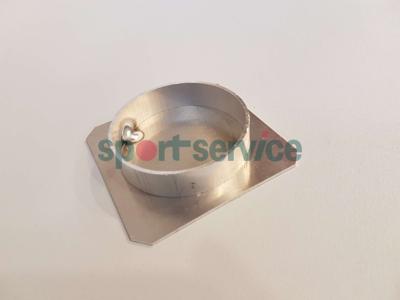 Aluminium cover plate, for 83 mm post