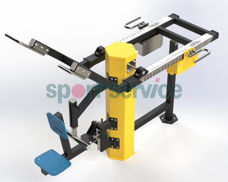 Ülatõmbepink vaba ligipääsu ja käänatava istmega