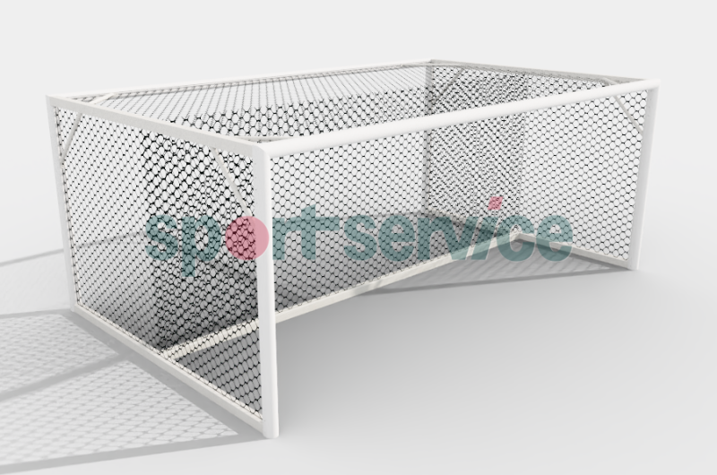 Football goals 5x2m-3/3, freestanding (aluminium)