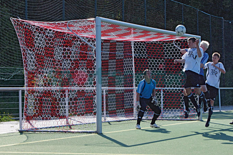 Jalkapallomaalin verkko 7,5 × 2,5 × 2–2 m, 3,5 mm, heksagon‑kuvioitu