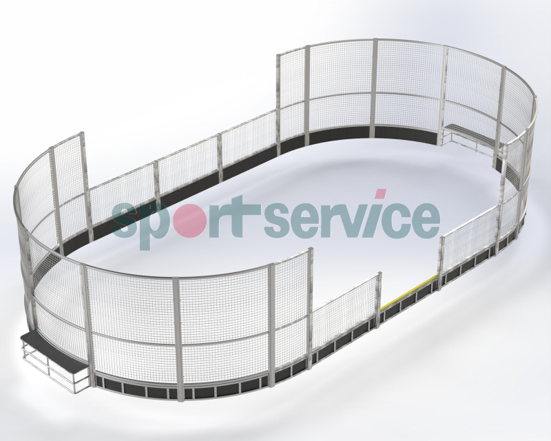 Oval steel panna arena