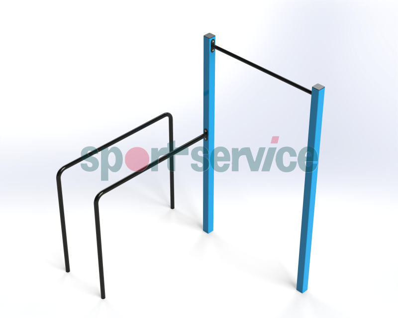 Pull‑up frame with parallel bars
