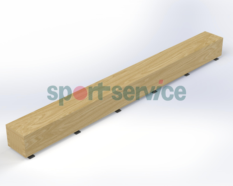 Glued laminated timber bench 5 m
