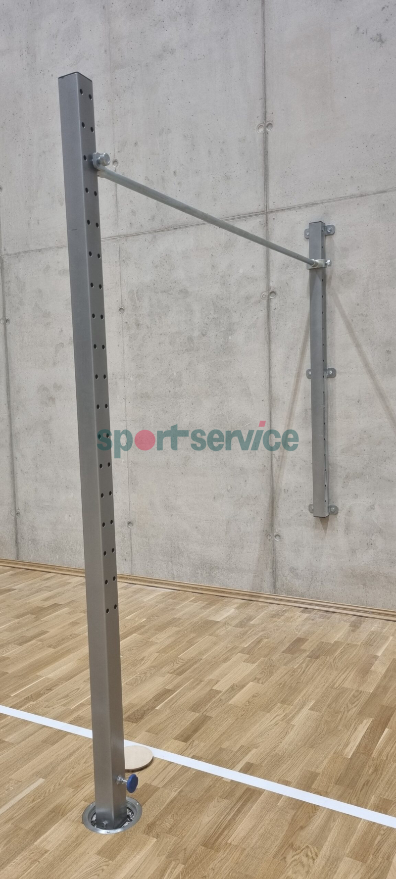 Horizontal bar wall mounted