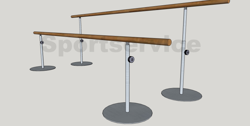 Freestanding ballet barres