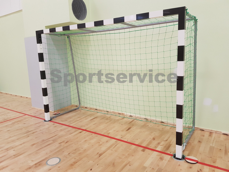 Handball goals are placed in the sleeve