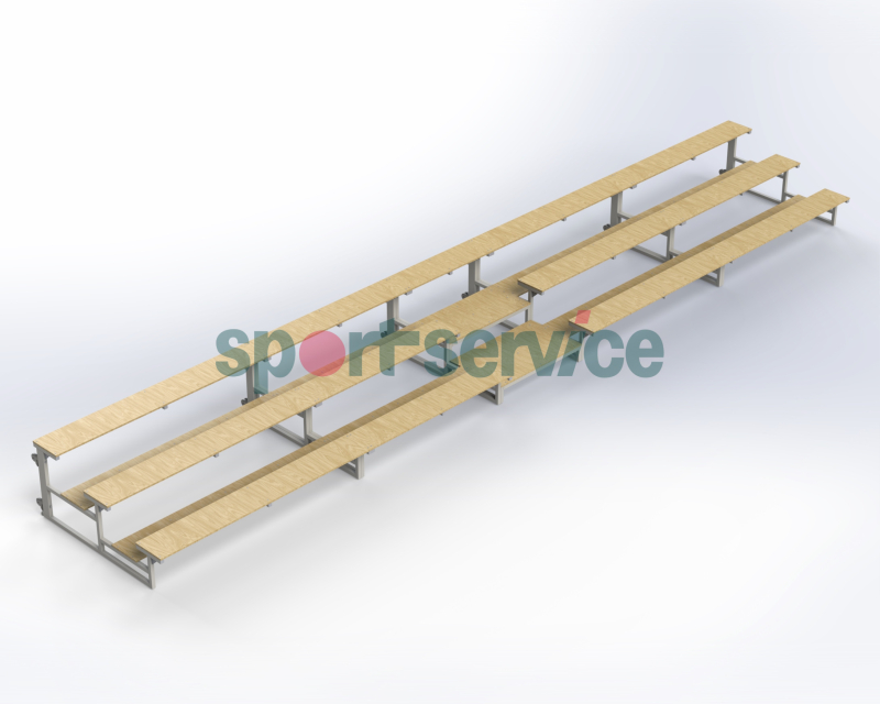 Portable module grandstand storable inside each other