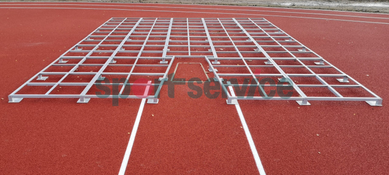 Pole vault mat platform