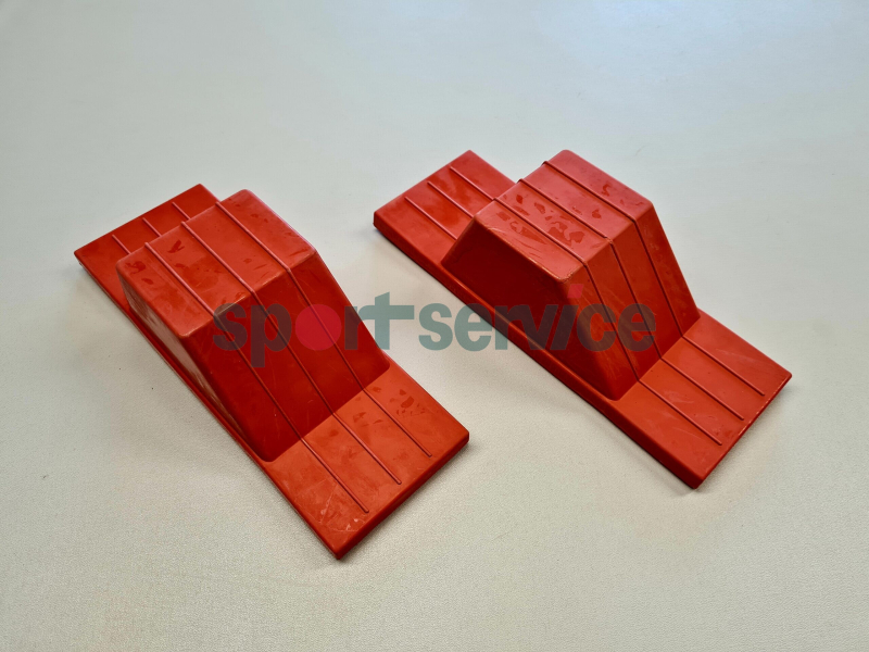 Rubber starting blocks