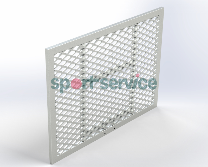Стальной баскетбольный щит (стальная решетка), 1,2x0,9м