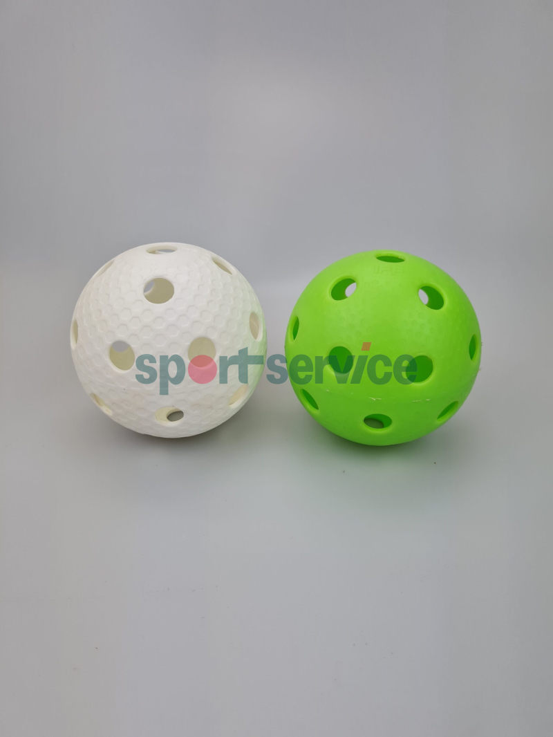 Floorball balls with embossed surface