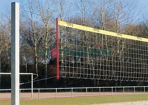 Steel beach volleyball training net 9.5x1m