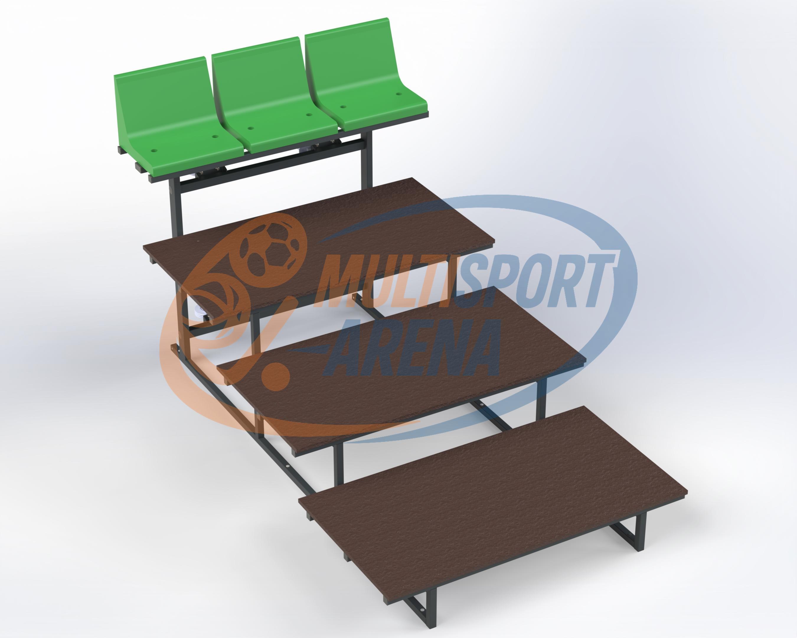 Teisaldatava tribüüni Saldus 4 Rida trepimoodul