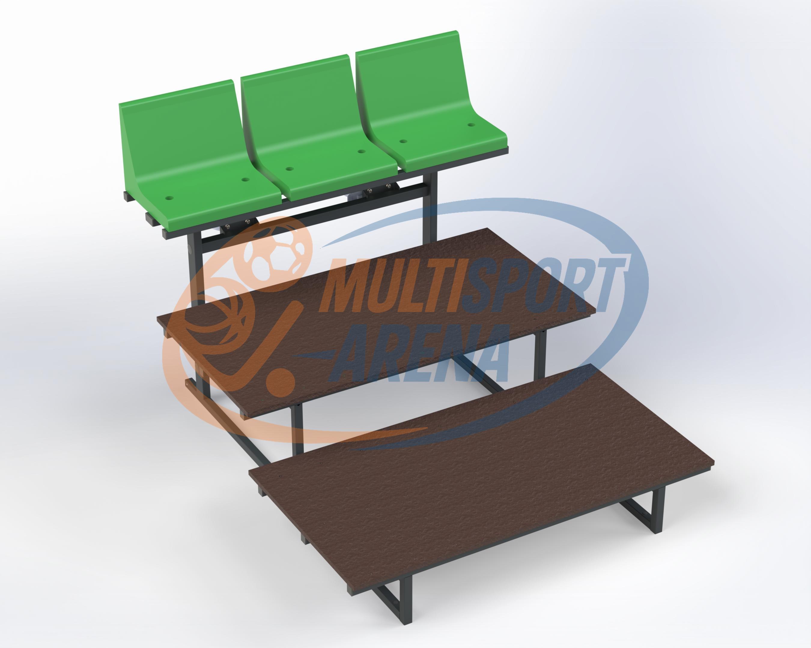 Teisaldatava tribüüni Saldus 3 Rida trepimoodul