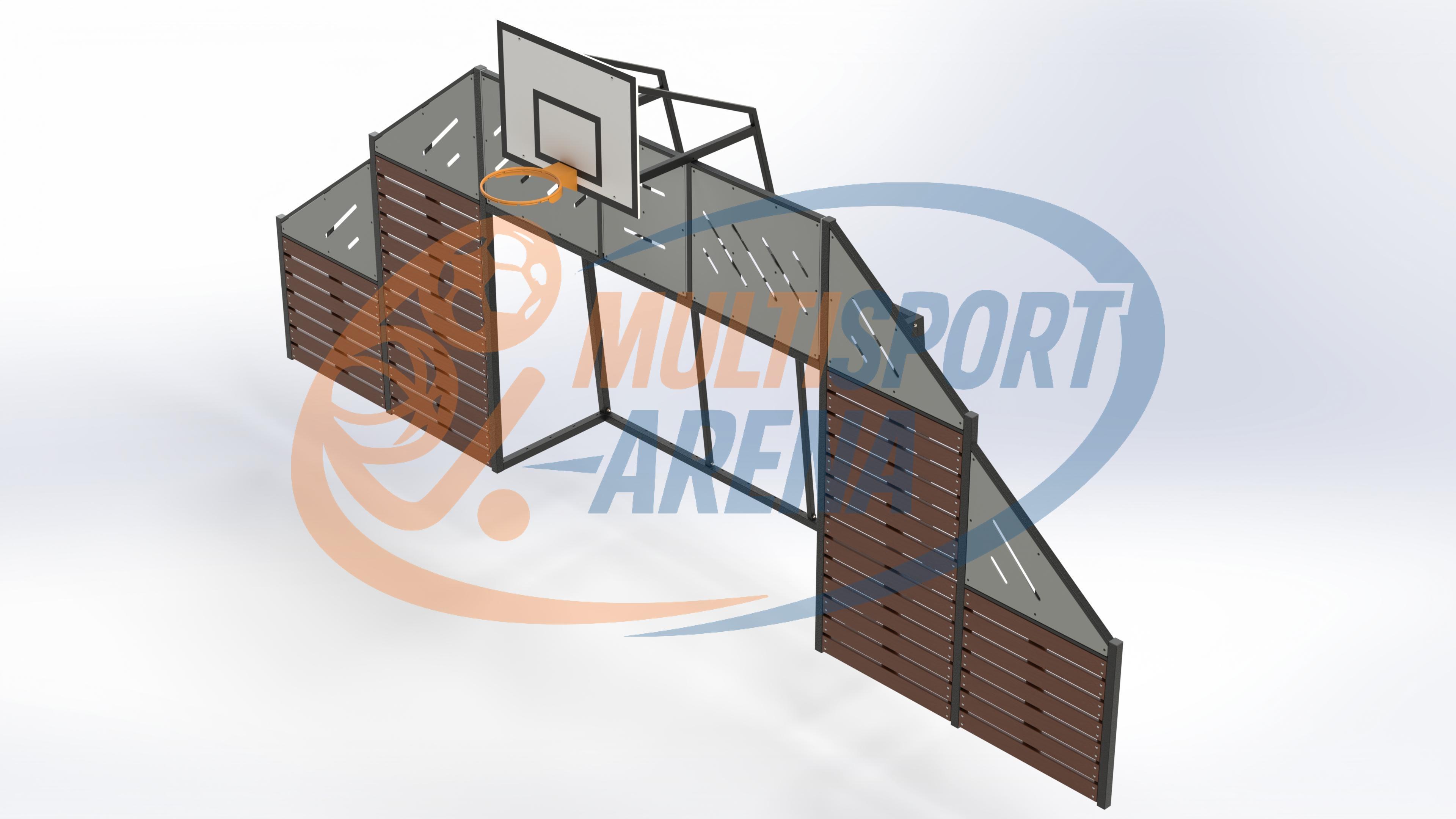 Multiväljaku väravamoodul külgpiirdega