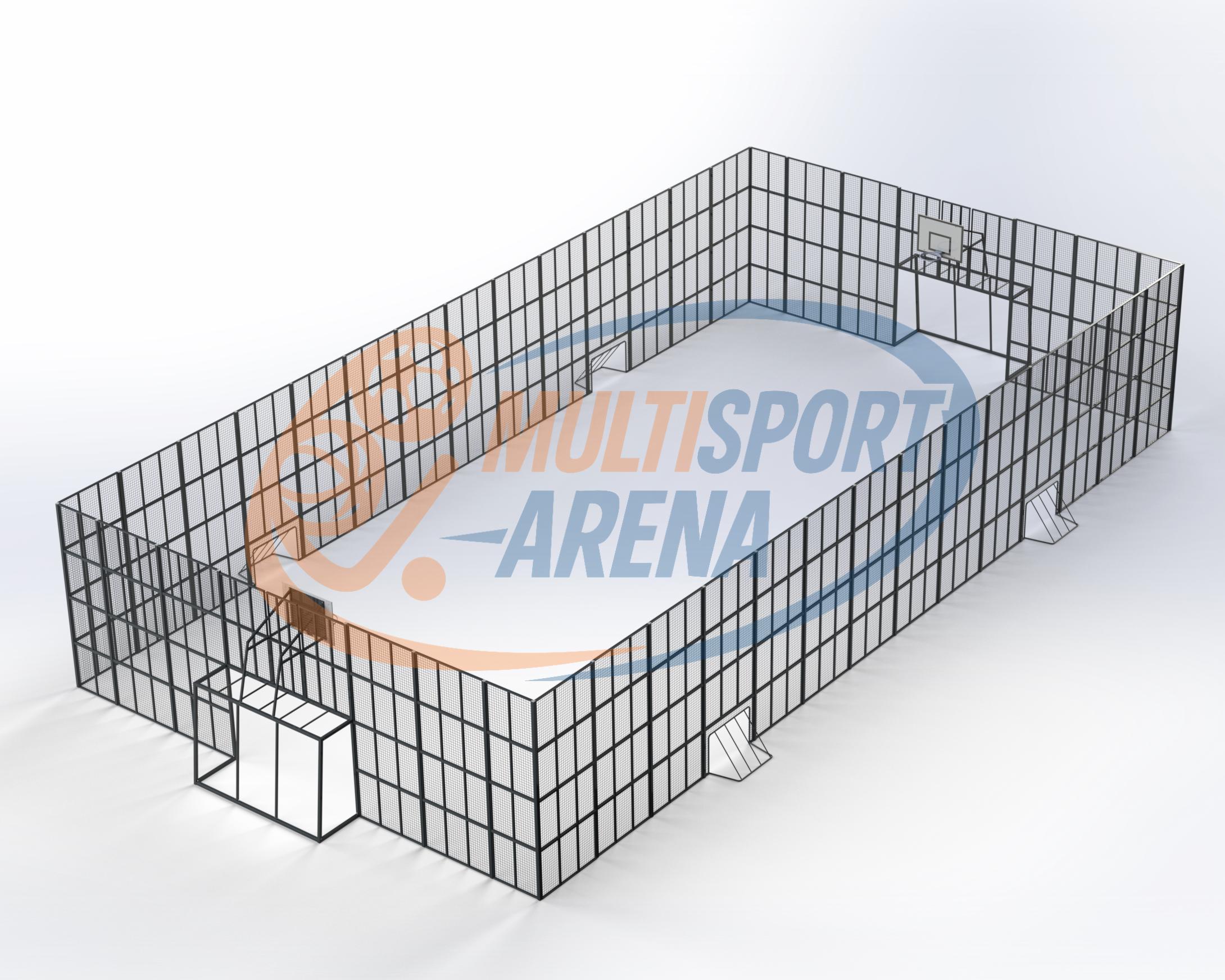 Multiarena kõrgete piiretega 22×11