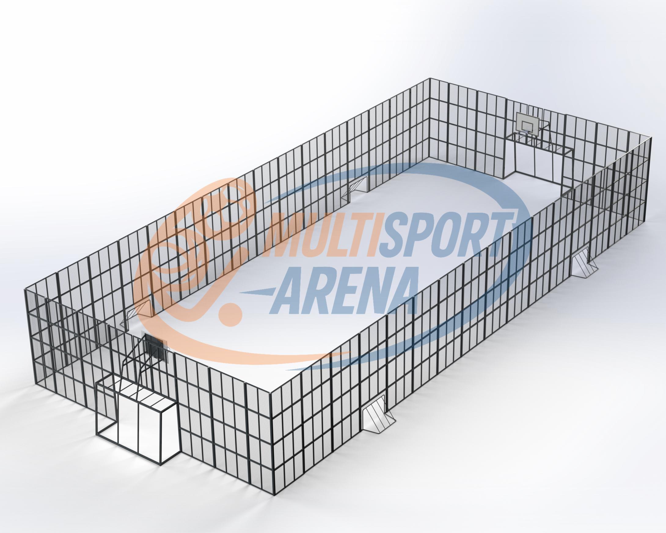  Multiarena kõrgete piiretega 25×11