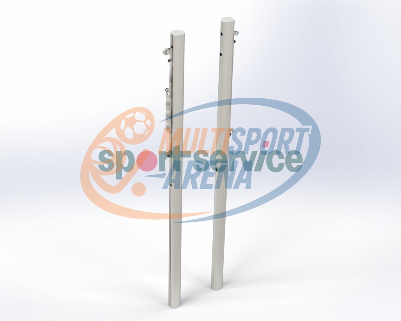 Võrkpallipostid universaalsed alumiinium 100x120mm