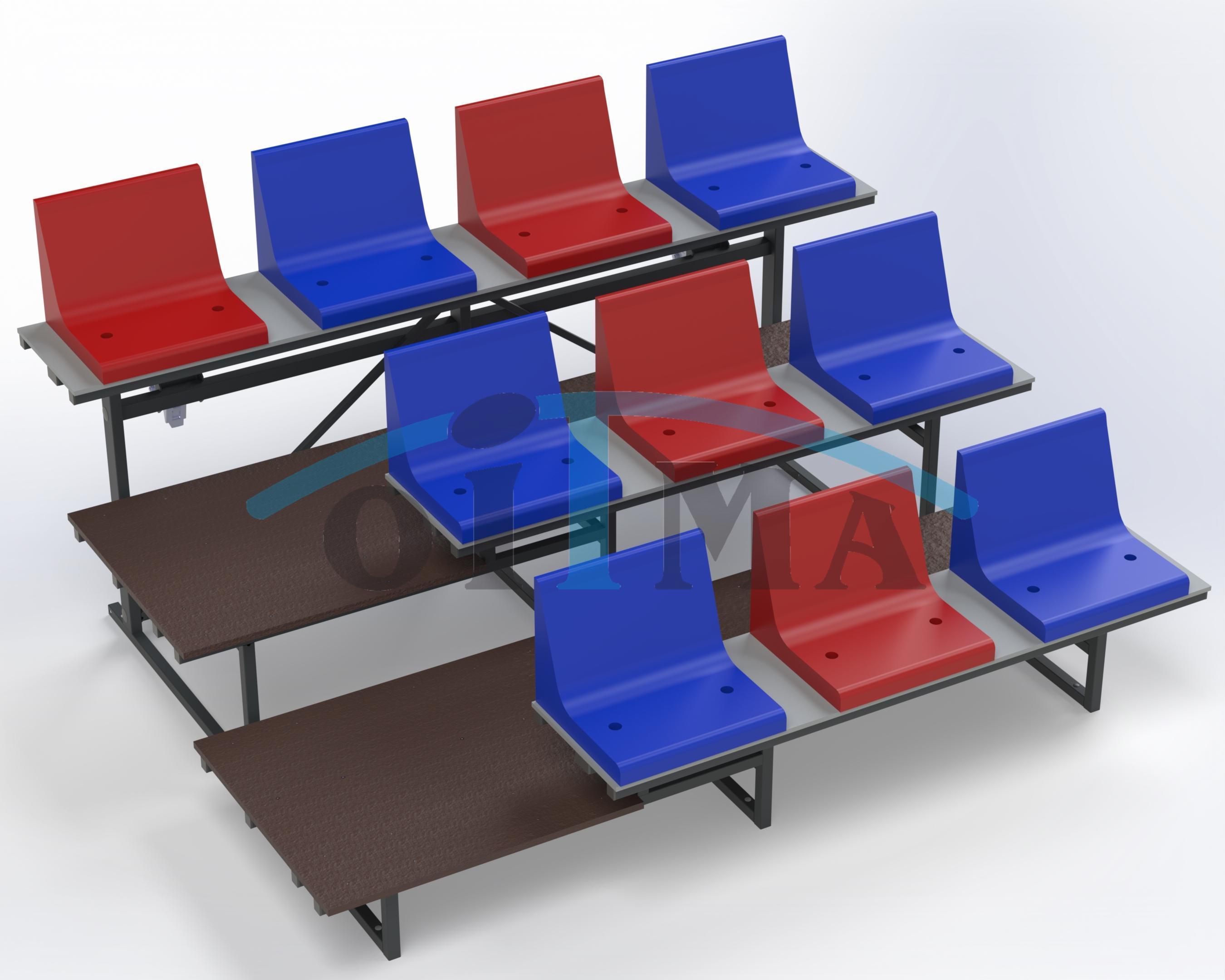 Mobile Three‑Row Grandstand Paide