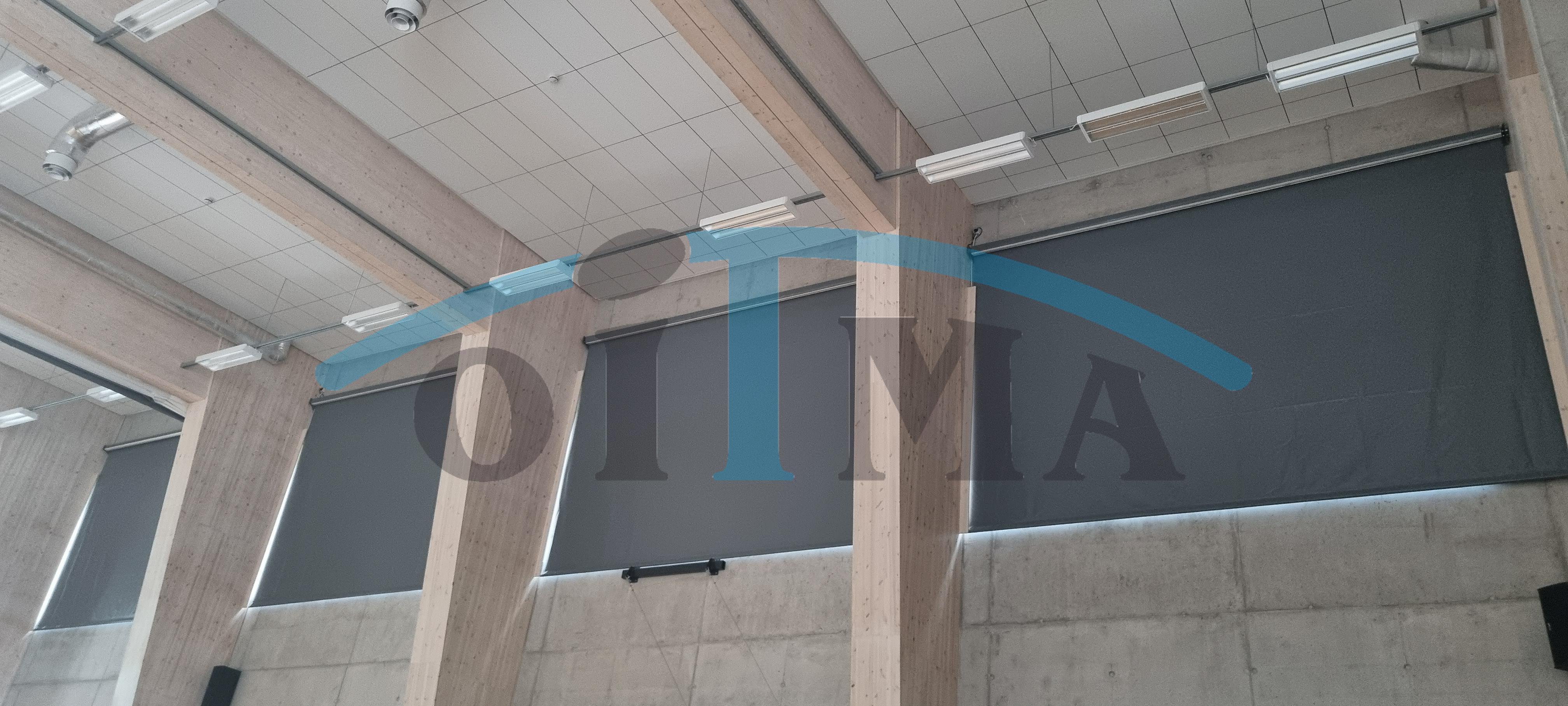 Ball impact resistant window covering roller blind Ball impact resistant window covering roller blind