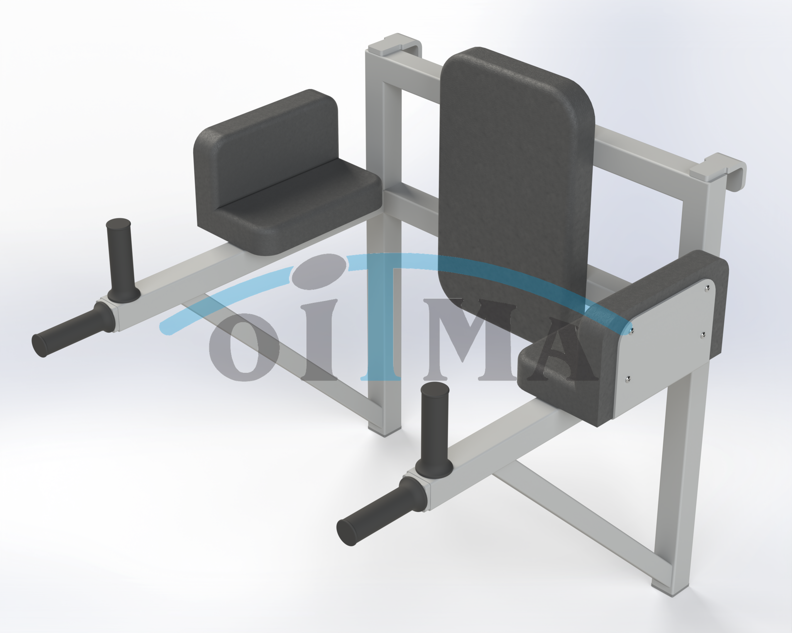 Dip frame for wall bars