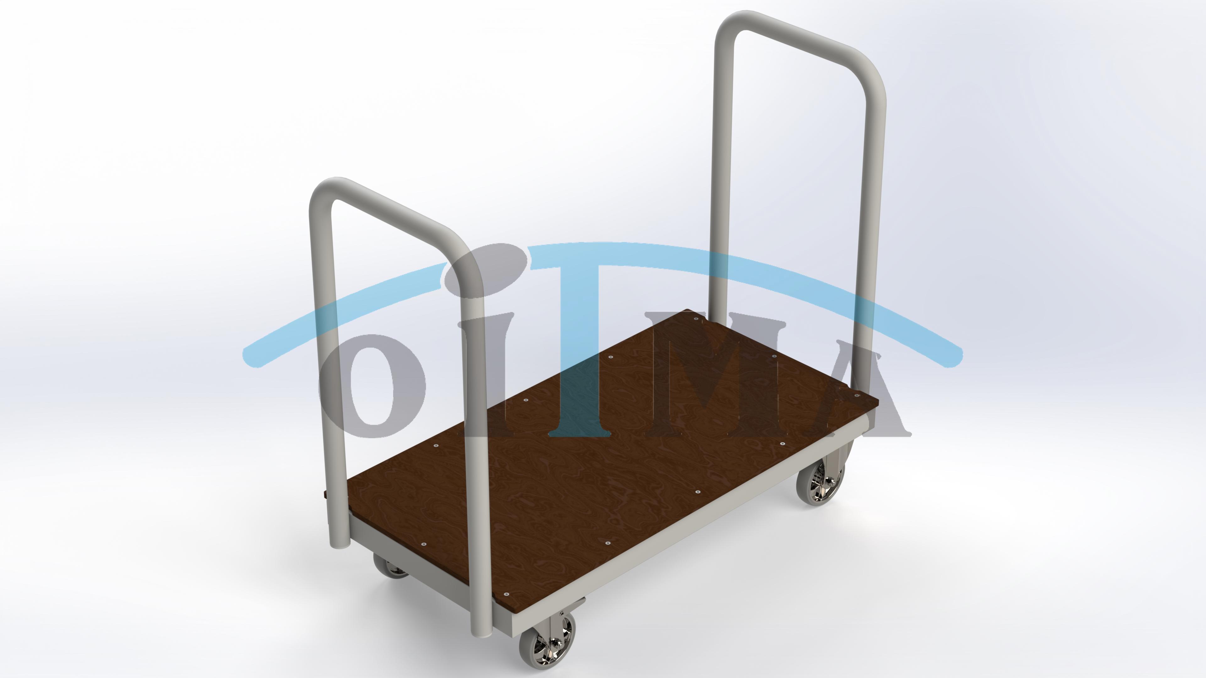 Kumimattojen kuljetuskärry