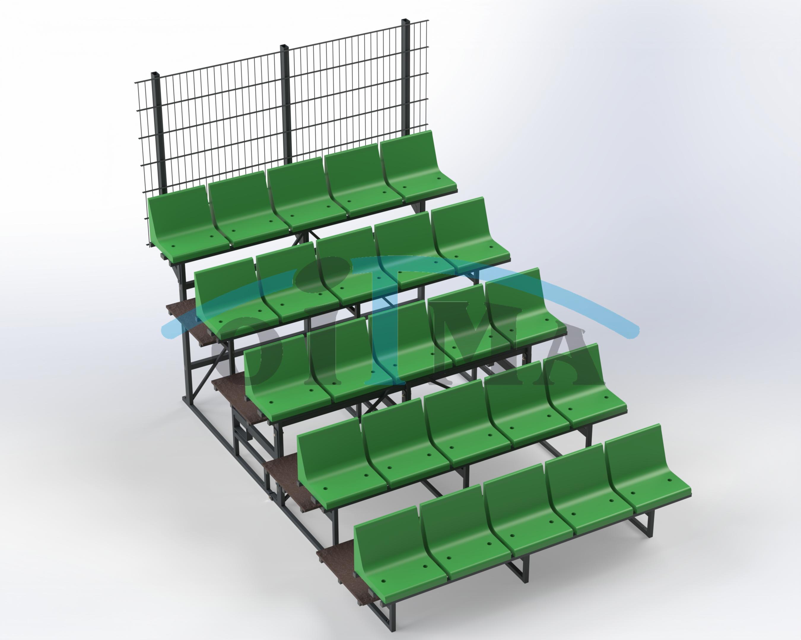 Mobile grandstand Saldus 5 Row