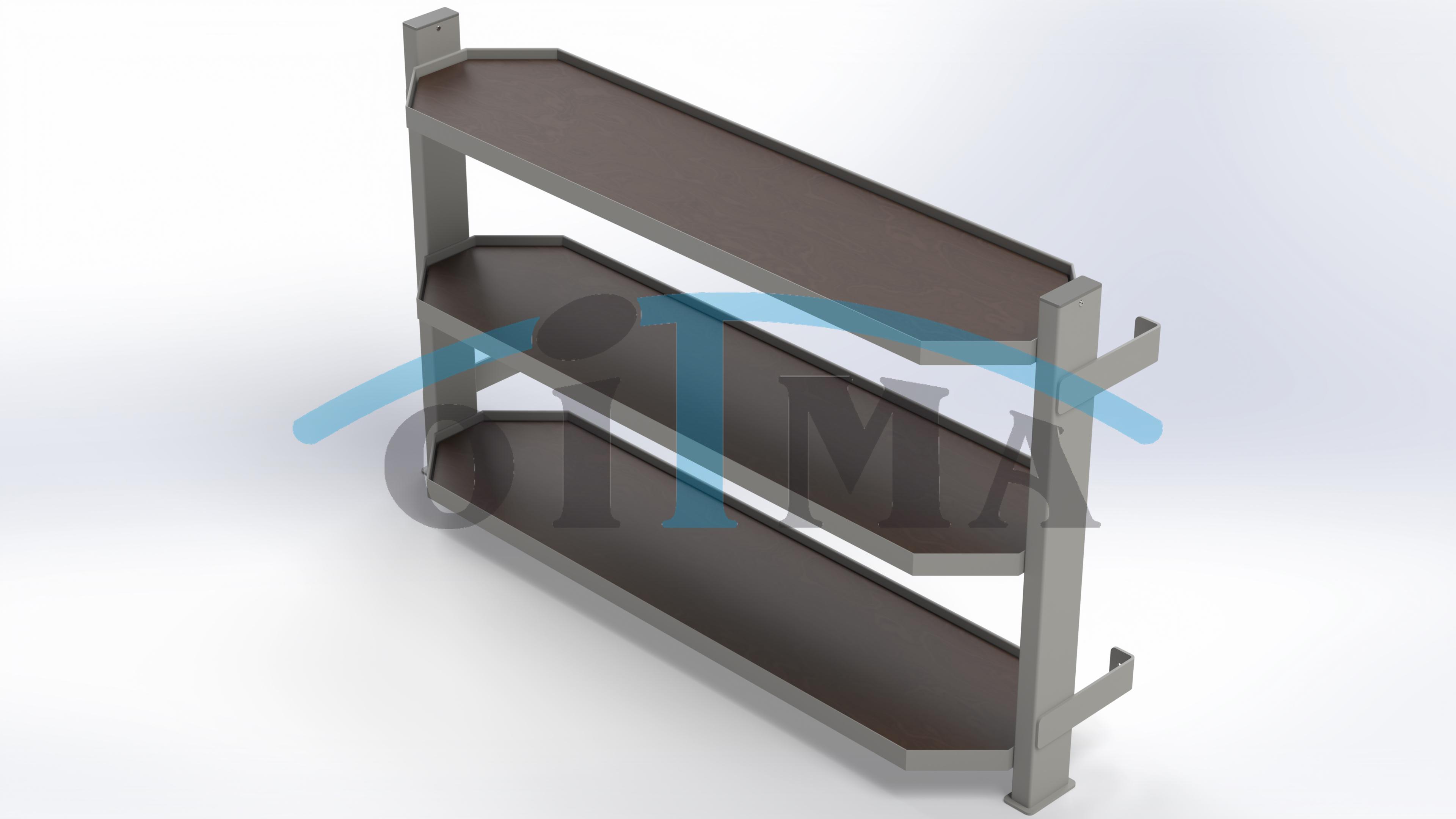 Трёхъярусная стойка для гирь