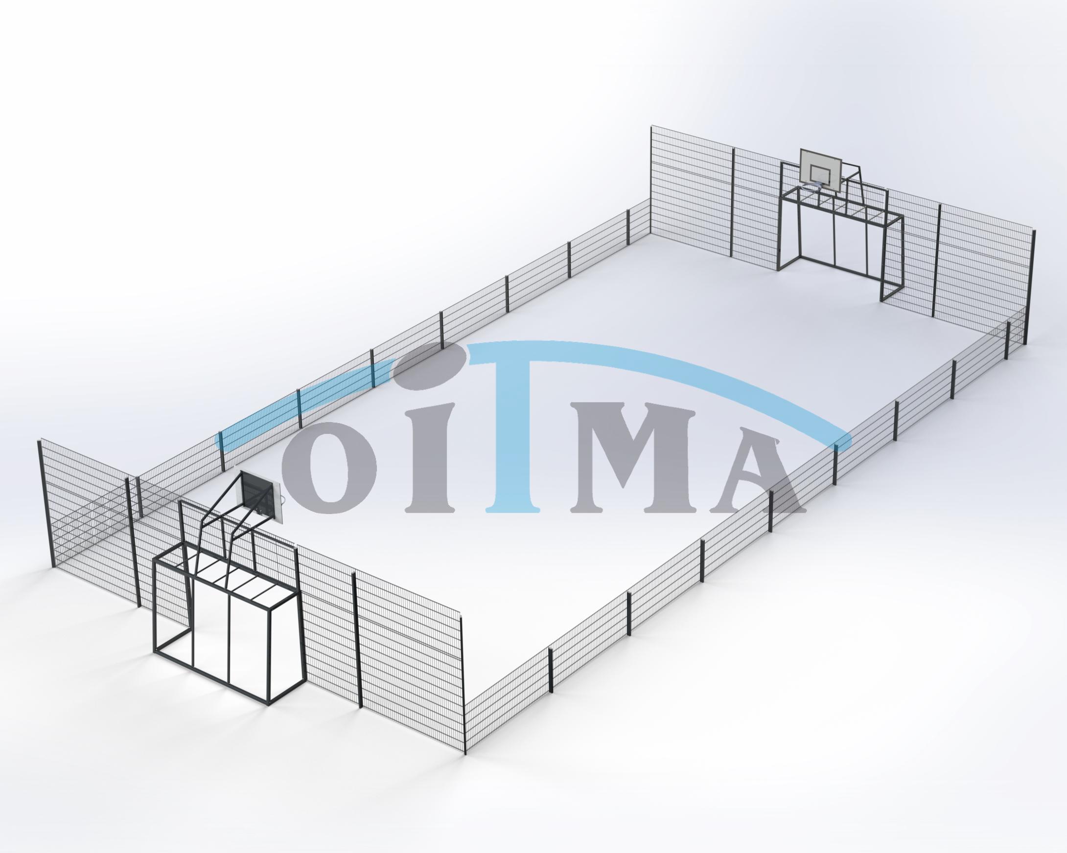  Многофункциональная спортивная площадка 21 x 11 