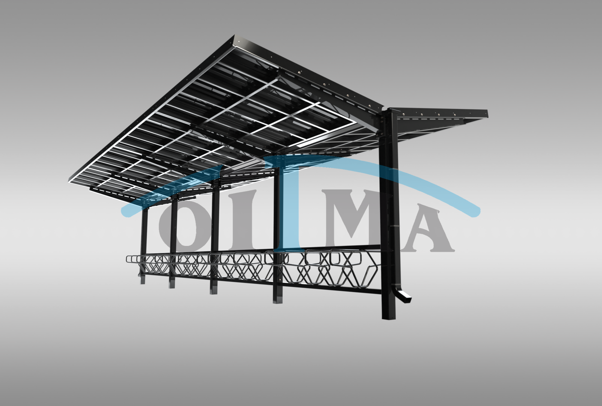 Bike shelter, double sided, concretable  copy