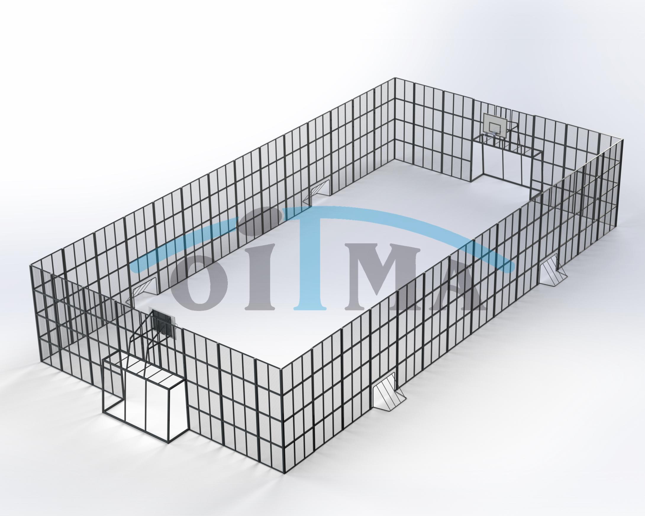 Multiarena kõrgete piiretega 22×11