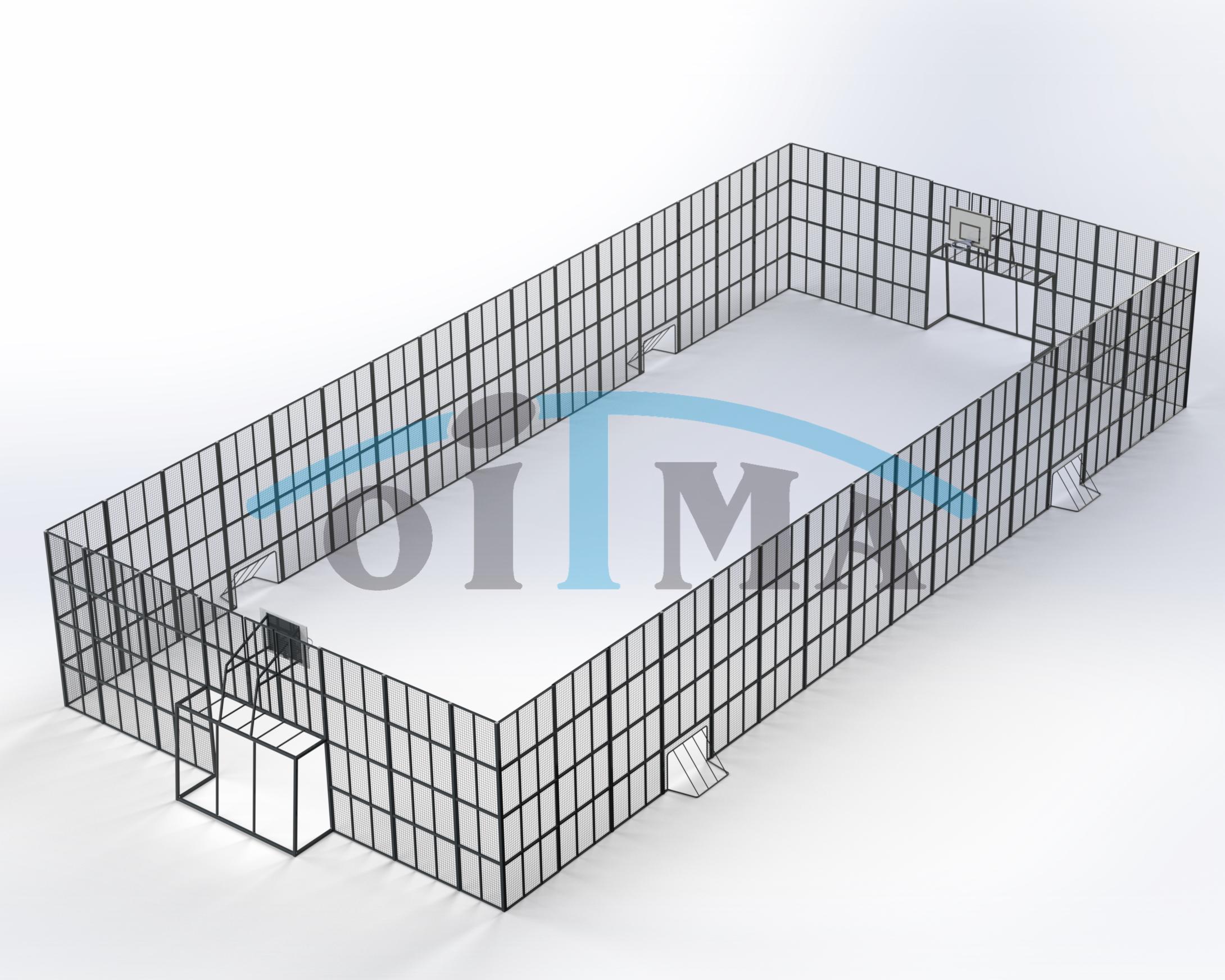  Multiarena kõrgete piiretega 25×11