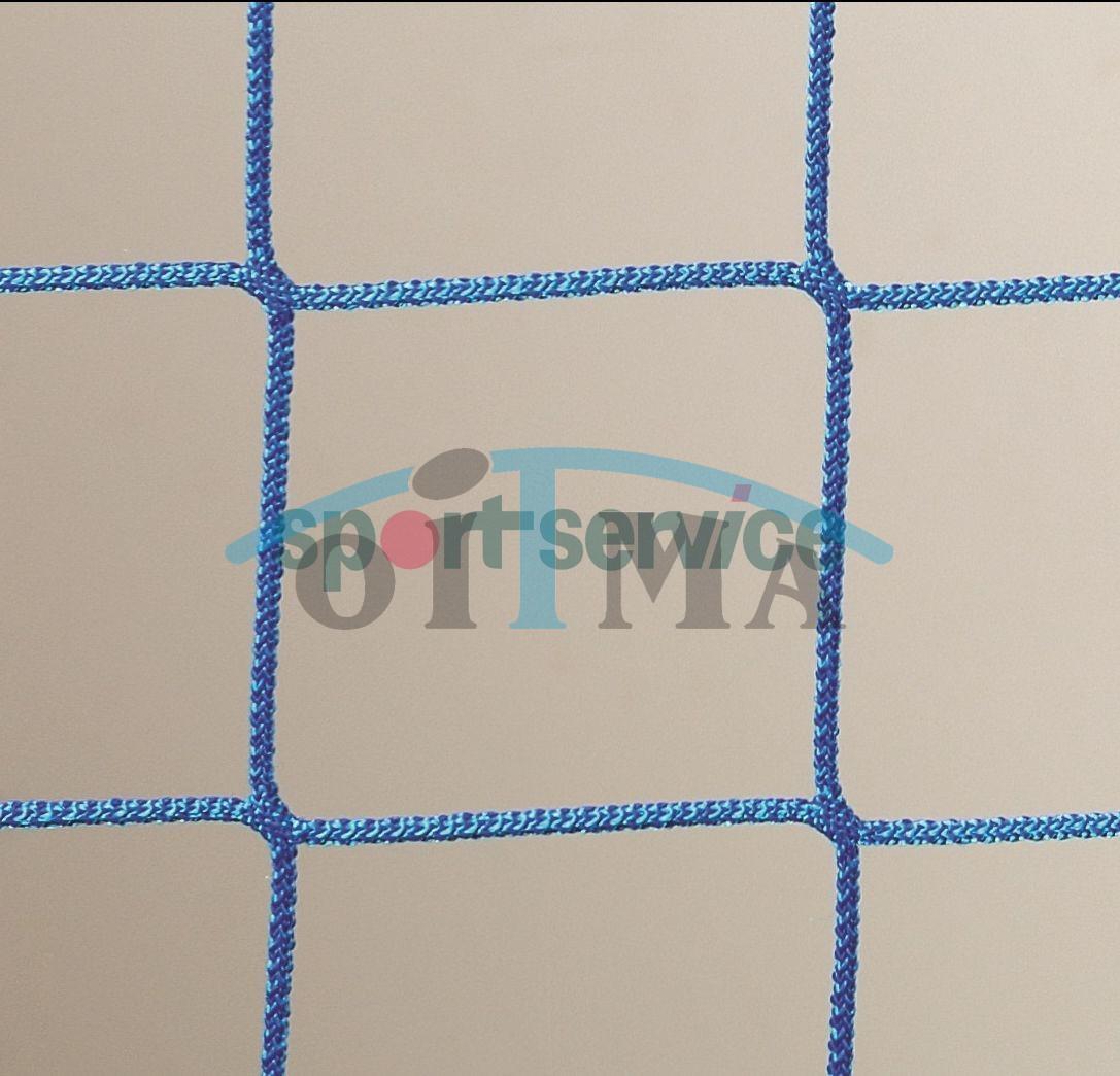 Сетка для ворот 3,1x2,1x0,8–1,1 м, PP, шнур 5 мм, ячейка 100x100 мм (синяя)