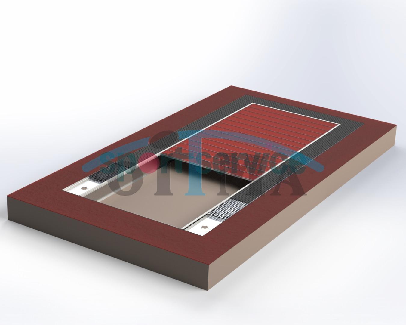 Long jump sandbox cover board