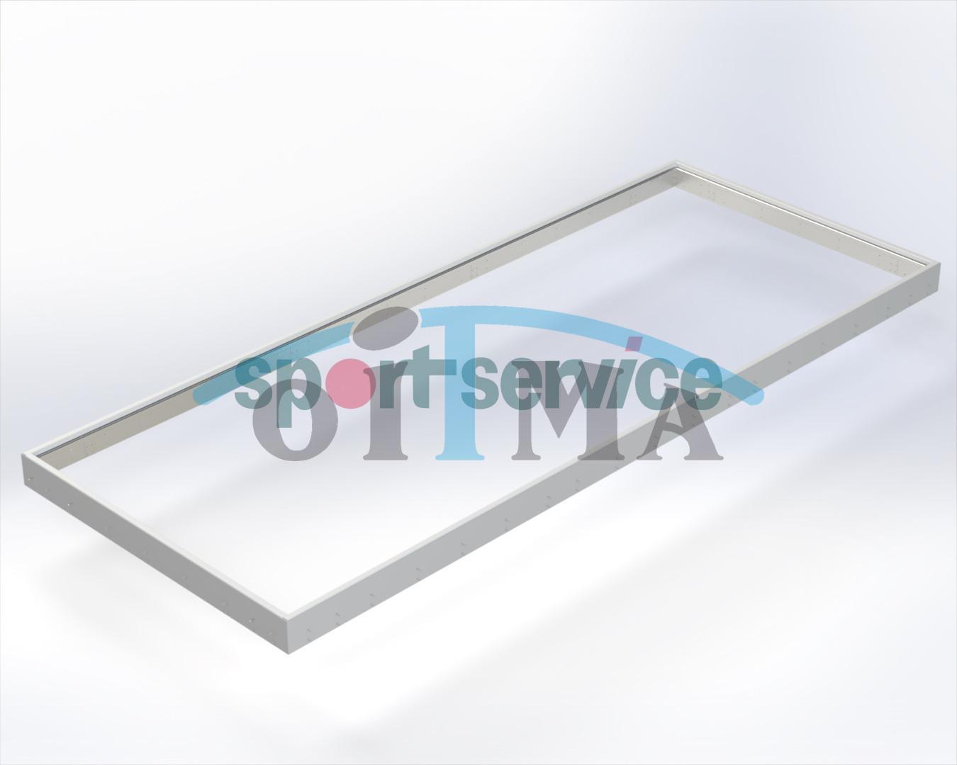 Long jump sandbox perimeter frame