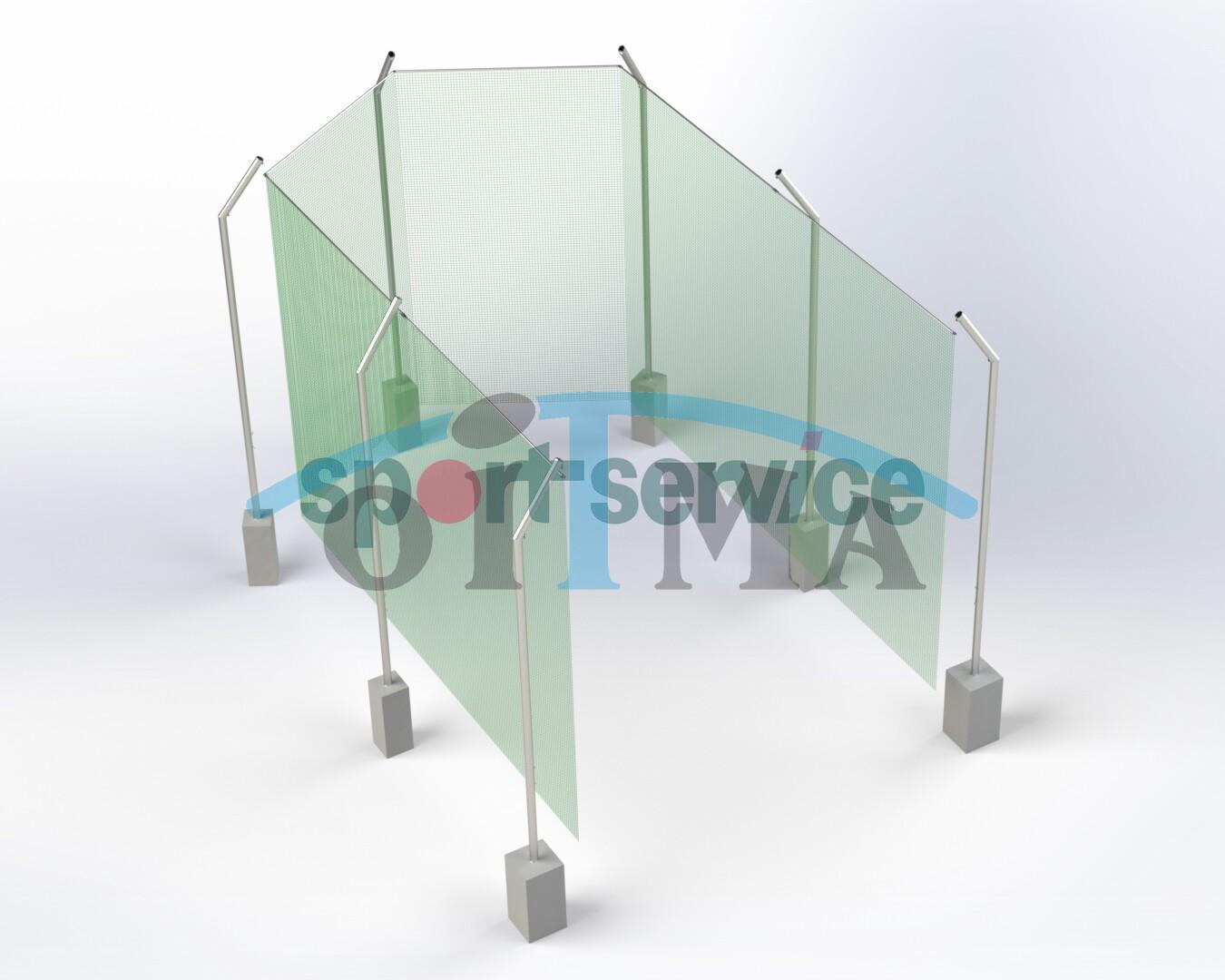 Aluminum Discus Throw Cage