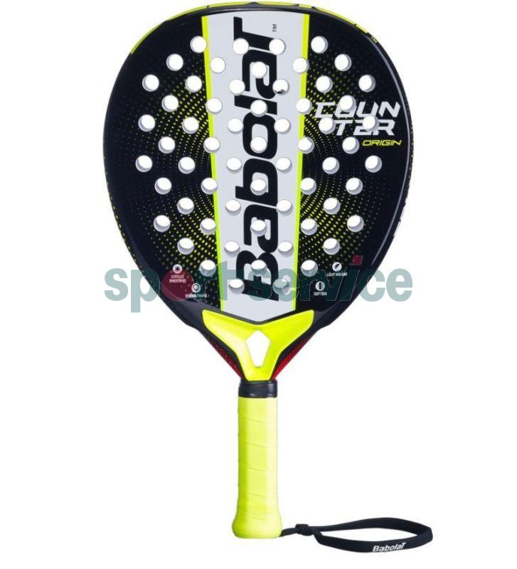  Padelireket Babolat COUNTER ORIGIN Must/ kollane