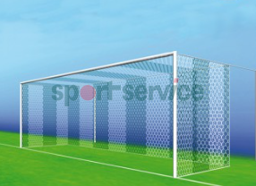 Jalgpallivärava võrk 7,5×2,5×0,8-2m 3,5mm Hexagon kahevärvilne/vertikaalis
