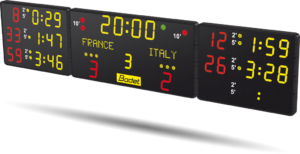 Scoreboards for ice-hockey